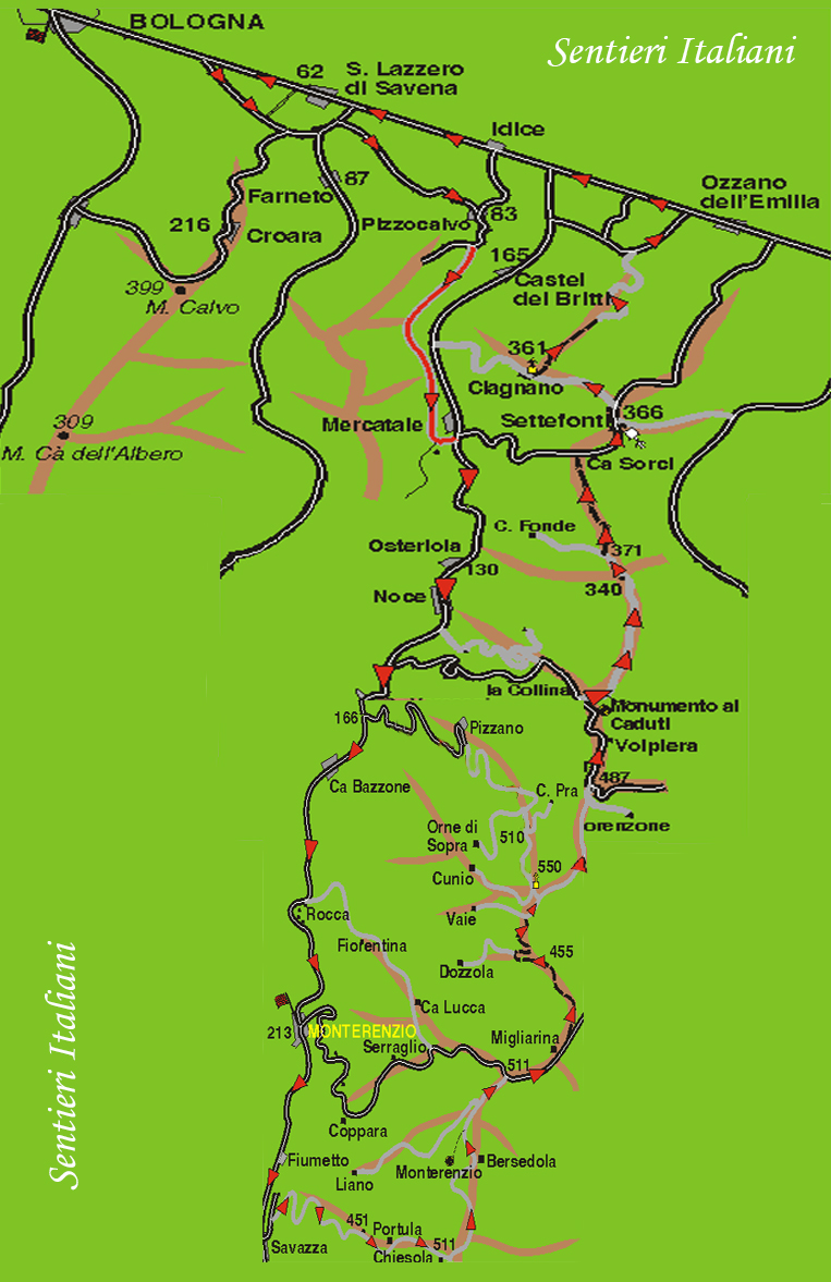 parco gessi bolognesi in MTB, calanchi abbadessa